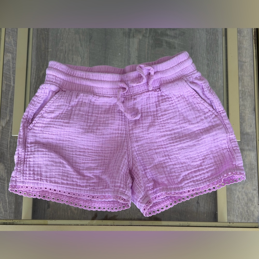 Cat & Jack Kids Lavender Drawstring Cotton Shorts